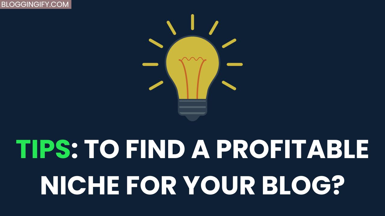 HOW To FIND A Profitable Niche For Your Blog?